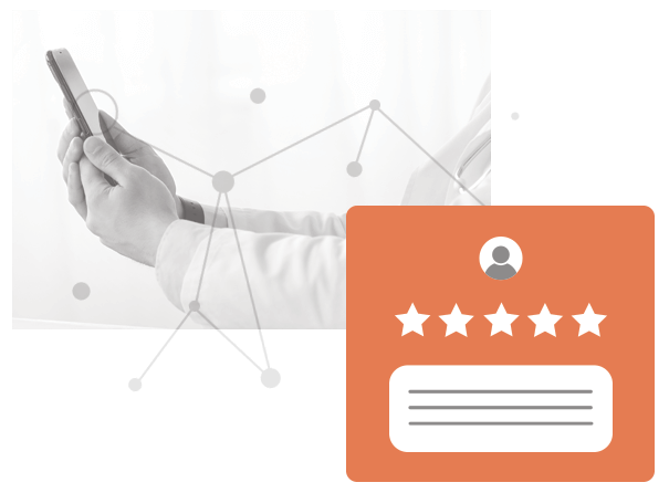 a person leaving a review on Google about a business